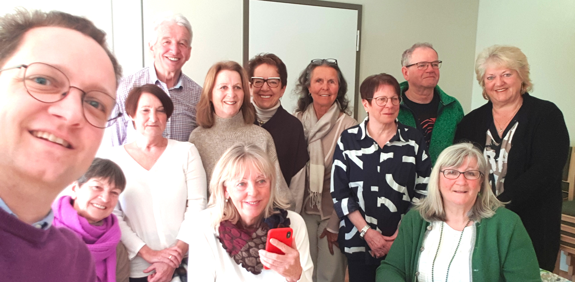 Gruppenfoto vom Handystammtisch in Kirchanschöring