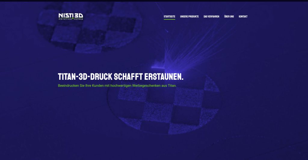Screenshot of the NISTI 3D Website
